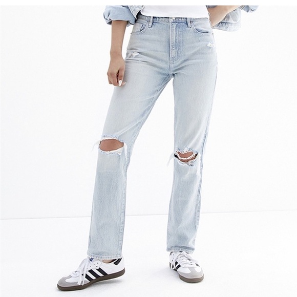 Pacsun Light Blue Distressed Women's Jeans - Picture 1 of 4